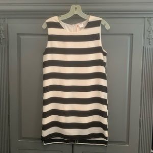 Cute black and cream striped dress